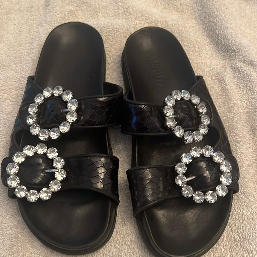 Schultz black sandals  size 7 1/2. Excellent condition
